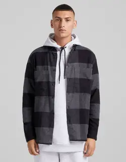 پیراهن مردانه خاکستری برشکا