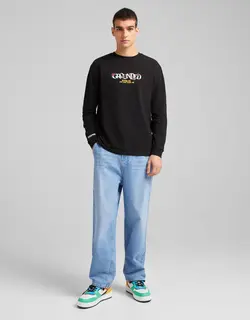 تی شرت مردانه سیاه برشکا