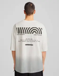 تی شرت مردانه سفیدتیره برشکا