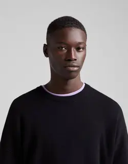 پلیور مردانه سیاه برشکا