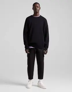 پلیور مردانه سیاه برشکا