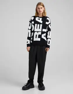 پلیور مردانه سیاه برشکا