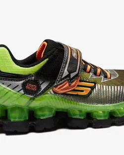 کفش کتانی چراغ دار پسرانه سیاه اسکچرز