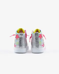 کفش کتانی چراغ دار دخترانه خاکستری اسکچرز