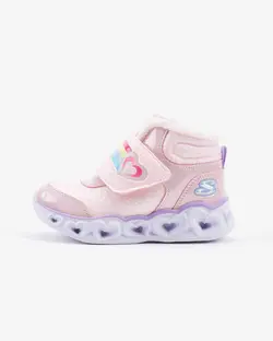 کفش کتانی چراغ دار دخترانه صورتی اسکچرز