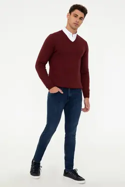 پلیور یقه هفت مردانه