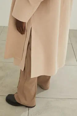 پالتو زنانه بژ اچ اند ام