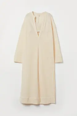 پیراهن زنانه سفید اچ اند ام