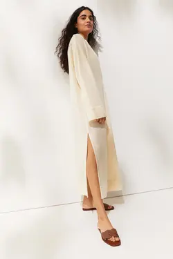 پیراهن زنانه سفید اچ اند ام