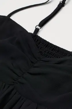 پیراهن میدی زنانه سیاه اچ اند ام