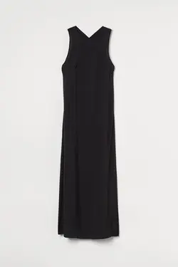 پیراهن میدی زنانه سیاه اچ اند ام