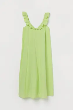 پیراهن میدی زنانه سبز اچ اند ام