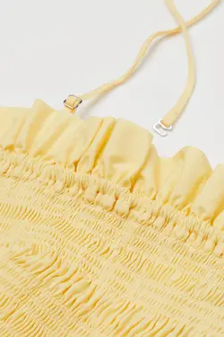 پیراهن میدی زنانه زرد اچ اند ام