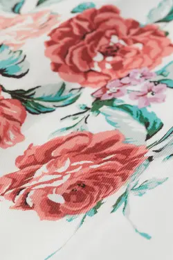 پیراهن میدی زنانه سفید اچ اند ام