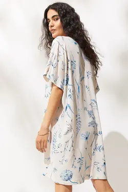 پیراهن میدی زنانه بژ روشن اچ اند ام