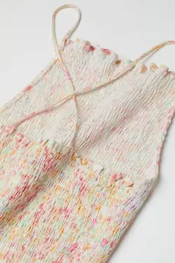 پیراهن کوتاه زنانه سفید اچ اند ام