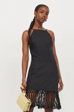 پیراهن کوتاه زنانه سیاه اچ اند ام