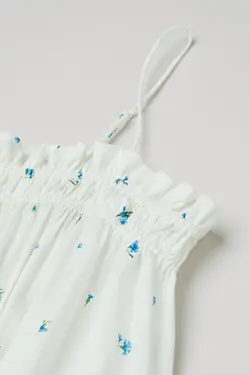 پیراهن کوتاه زنانه سفید اچ اند ام