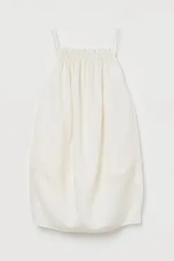 پیراهن کوتاه زنانه سفید اچ اند ام