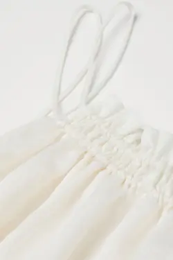 پیراهن کوتاه زنانه سفید اچ اند ام