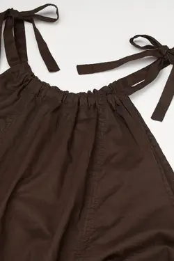 پیراهن کوتاه زنانه قهوه ای تیره اچ اند ام