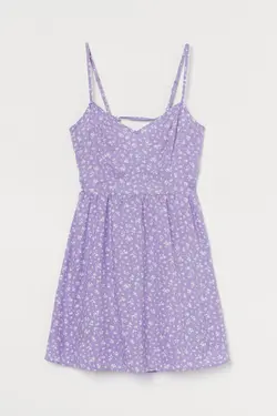 پیراهن کوتاه زنانه بنفش روشن اچ اند ام