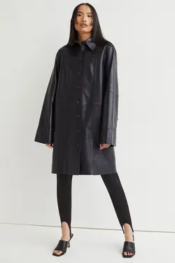 پیراهن آستین بلند زنانه سرمه ای اچ اند ام