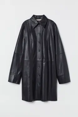 پیراهن آستین بلند زنانه سرمه ای اچ اند ام