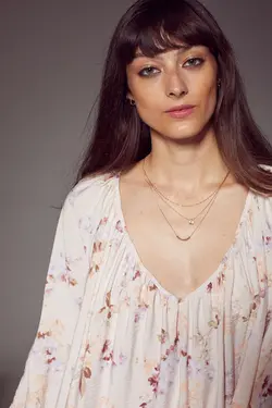 پیراهن آستین بلند زنانه صورتی اچ اند ام