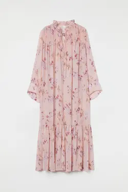 پیراهن آستین بلند زنانه صورتی اچ اند ام