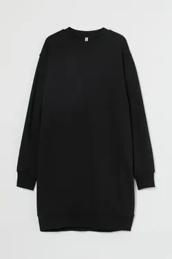 پیراهن آستین بلند زنانه سیاه اچ اند ام