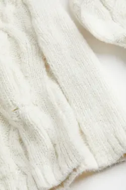 پیراهن آستین بلند زنانه سفید اچ اند ام