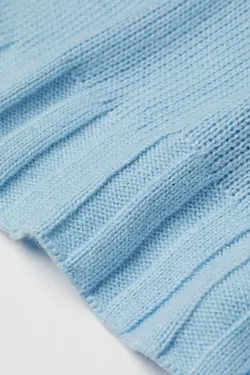 پلیور یقه اسکی زنانه آبی کمرنگ اچ اند ام