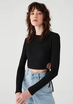 بلوز زنانه سیاه ماوی