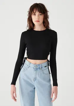 بلوز زنانه سیاه ماوی