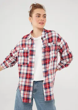 شومیز زنانه قرمز ماوی