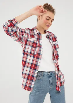 شومیز زنانه قرمز ماوی