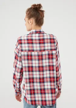 شومیز زنانه قرمز ماوی