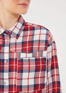 شومیز زنانه قرمز ماوی