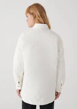 کاپشن زنانه سفید ماوی