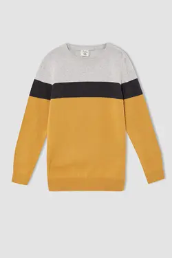 پلیور پسرانه  زرد دفاکتو