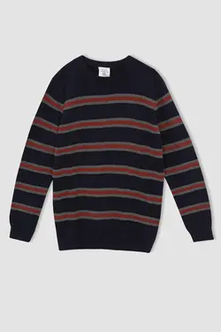 پلیور پسرانه سرمه ای دفاکتو