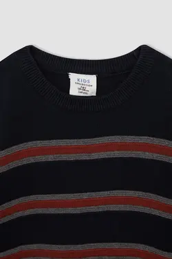 پلیور پسرانه سرمه ای دفاکتو