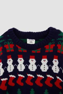 پلیور پسرانه سرمه ای دفاکتو