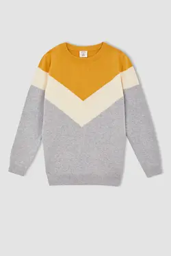 پلیور پسرانه  زرد دفاکتو