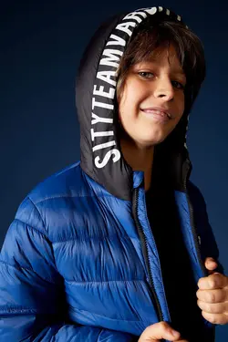 پافر پسرانه سرمه ای دفاکتو