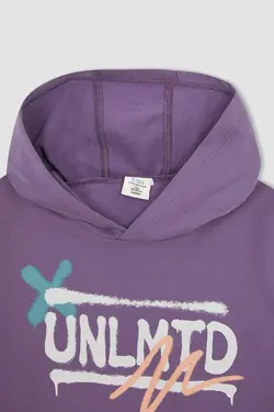 هودی پسرانه بنفش دفاکتو