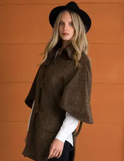 پالتو زنانه قهوه ای پیرکاردین