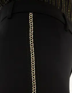 شلوار پارچه ای زنانه سیاه پیرکاردین