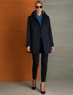 پافر زنانه سرمه ای پیرکاردین